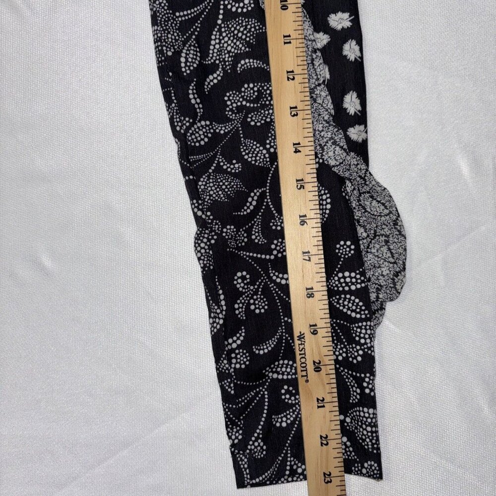NWT Isabel Marant Etoile Black White Floral Dress Ruffles  Zip Long Sleeve Sz 36 - Picture 13 of 16